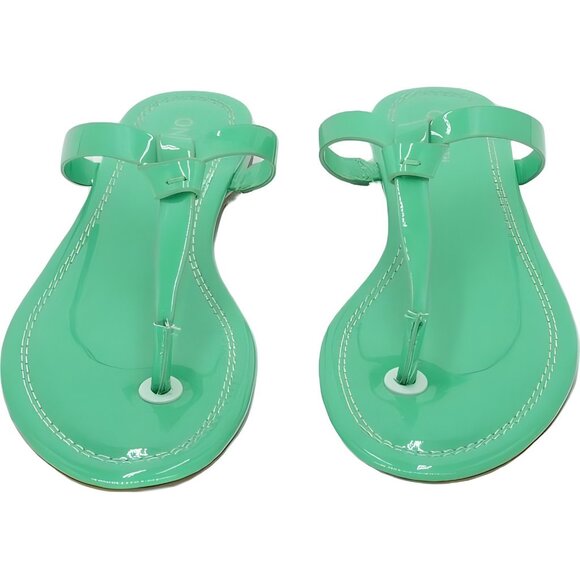 On 34th Galinaa Bright Green Thong Flip Flop Sandals Women's US 6M - Picture 5 of 6